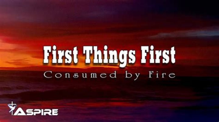 First things first by consumed by fire lyrics