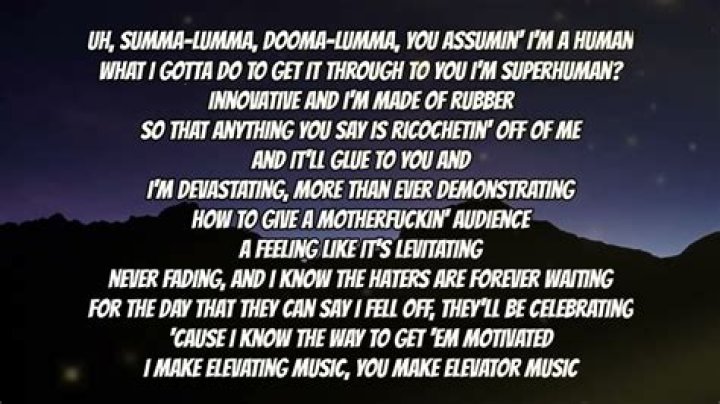 I summa lumma lyrics