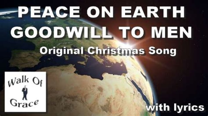 Peace on earth,god will to men lyrics